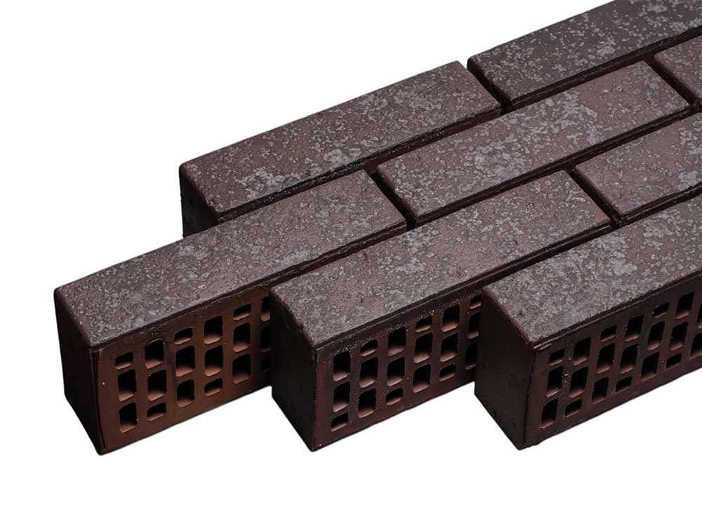 Кирпич Тайга Графит Магма 1НФ - облицовочный, графитовый