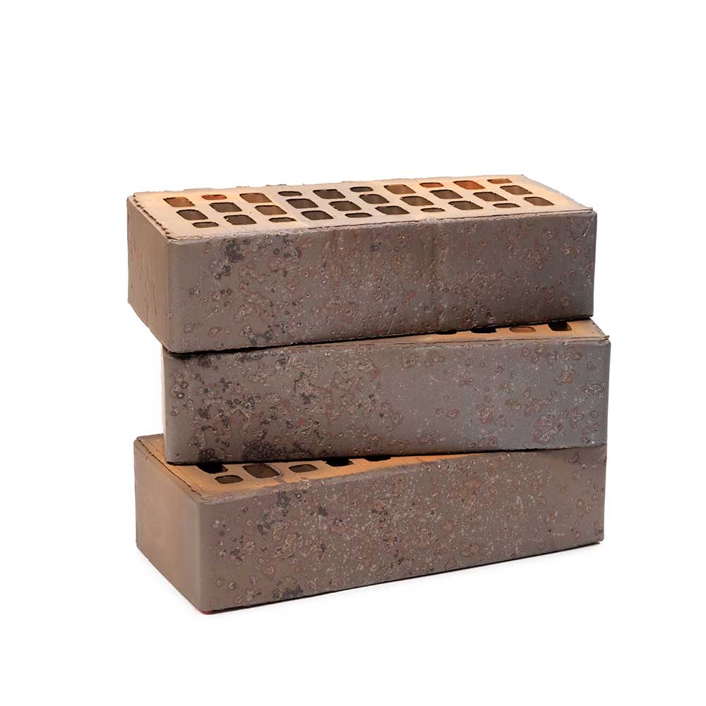 Кирпич Тайга Морион Юг Лава 1НФ - облицовочный, тёмно-коричневый